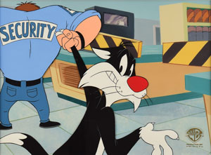 Lot #478 Sylvester production cel from an Orange