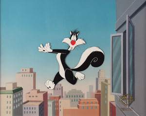 Lot #967 Sylvester production cels from The Sylvester and Tweety Mysteries - Image 2