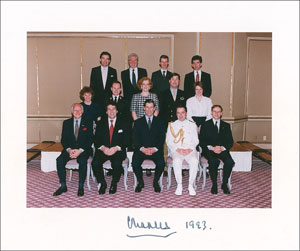 Lot #241  Prince Charles, Prince Philip, and Prince Rainier - Image 1