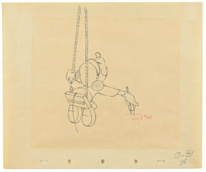 Lot #853 Mickey Mouse production drawing from Tugboat Mickey