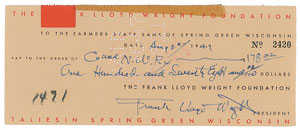 Lot #385 Frank Lloyd Wright