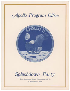 Lot #329  Apollo 11 Recovery Cover and Menu - Image 2