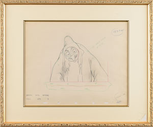 Lot #802 Wicked Witch production drawing from Snow White and the Seven Dwarfs - Image 2
