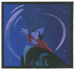 Lot #828 Mickey Mouse concept painting from Fantasia