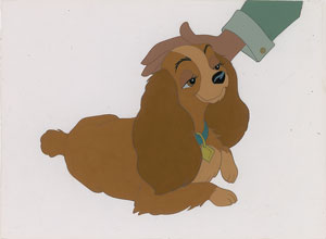 Lot #889 Lady production cel from Lady and the Tramp - Image 1