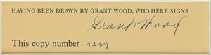 Lot #383 Grant Wood - Image 2