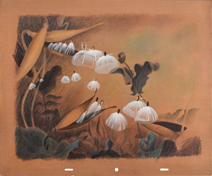 Lot #830 Autumn Fairies concept drawing from Fantasia