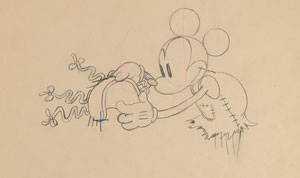 Lot #787 Mickey Mouse production drawings from Mickey's Mellerdrammer - Image 3