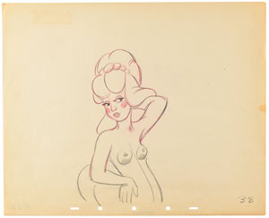Lot #831 Centaurette production drawing from Fantasia