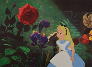 Lot #880 Alice production cel from Alice in Wonderland