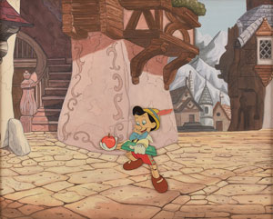 Lot #844 Pinocchio production cel from Pinocchio
