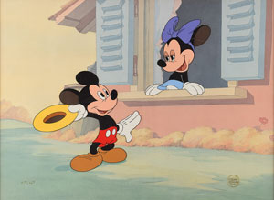 Lot #860 Mickey and Minnie Mouse limited edition cel from The Little Whirlwind - Image 1