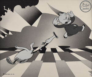 Lot #961  Porky Pig limited edition cel from a Bob Clampett cartoon - Image 1