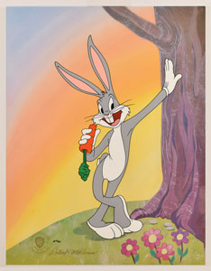 Lot #960  Bugs Bunny limited edition cel from a Robert McKimson drawing - Image 1