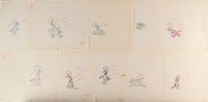 Lot #940 Woody Woodpecker production drawings from The Woody Woodpecker Show - Image 1