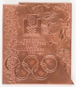 Lot #3102  Lillehammer 1994 Winter Olympics Copper Participation Medal - Image 1