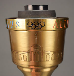 Lot #3083  Los Angeles 1984 Summer Olympics Torch with Carrying Bag - Image 4
