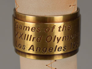 Lot #3083  Los Angeles 1984 Summer Olympics Torch with Carrying Bag - Image 6
