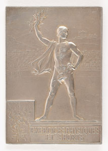 Lot #3003  Paris 1900 Summer Olympics Silver Winner’s Medal - Image 1