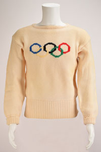 Lot #3057  Squaw Valley 1960 Winter Olympics United States Awards Ceremony Sweater - Image 1