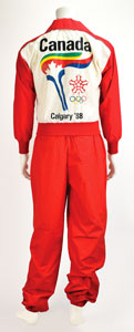 Lot #3090  Calgary 1988 Winter Olympics Torch and Torchbearer Track Suit - Image 4