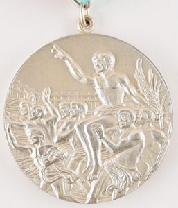 Lot #3084  Los Angeles 1984 Summer Olympics Unawarded Silver Winner's Medal - Image 2