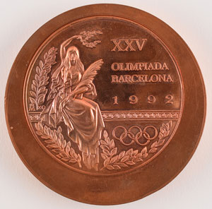 Lot #3100  Barcelona 1992 Summer Olympics Bronze Winner's Pattern Medal - Image 1
