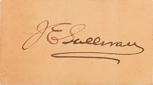 Lot #3014 James Edward Sullivan Signature - Image 1