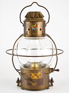 Lot #3109  Nagano 1998 Winter Olympics Mother Flame Safety Lamp - Image 1