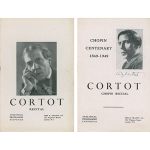 Lot #564 Alfred Cortot