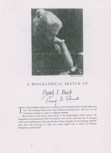 Lot #596 Pearl S. Buck - Image 2