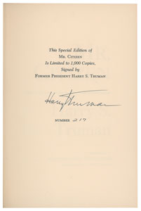 Lot #178 Harry S. Truman - Image 2