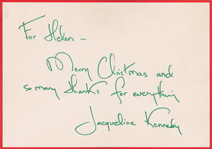 Lot #68 Jacqueline Kennedy