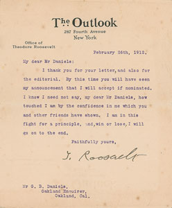 Lot #28 Theodore Roosevelt - Image 1