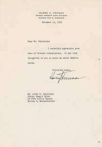 Lot #181 Harry S. Truman - Image 2