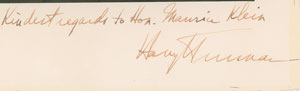 Lot #180 Harry S. Truman - Image 2