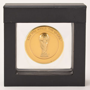 Lot #887  Soccer: 2014 FIFA World Cup Gold Medal - Image 1