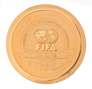 Lot #889  Soccer: FIFA Centenary Medal - Image 1