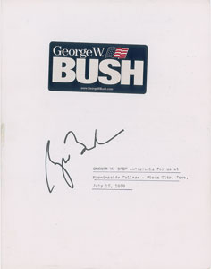 Lot #94 George W. Bush and Colin Powell - Image 5