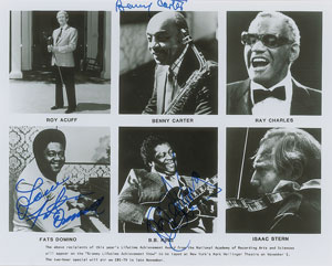 Lot #690 B. B. King, Fats Domino, and Benny Carter - Image 1