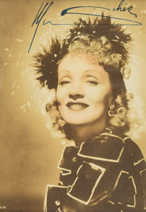 Lot #778 Marlene Dietrich