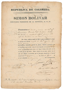 Lot #229 Simon Bolivar