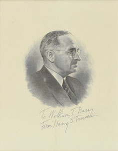 Lot #183 Harry S. Truman - Image 1