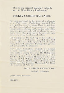 Lot #688 Daisy Duck production cel from Mickey's Christmas Carol - Image 3
