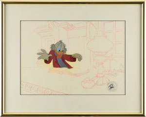 Lot #567 Scrooge McDuck production cel from Mickey's Christmas Carol - Image 2