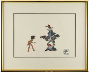 Lot #517 Mowgli and Vultures production cel from The Jungle Book - Image 2