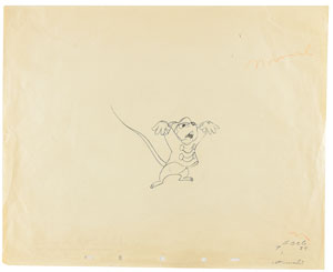 Lot #465 Timothy Q. Mouse production drawings from Dumbo - Image 1