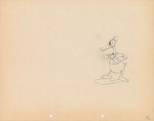 Lot #547 Donald Duck production drawing from The Dognapper - Image 1