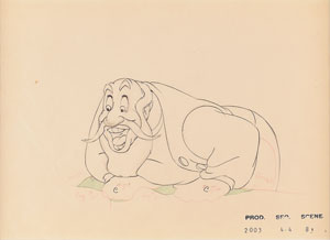 Lot #569 Stromboli production drawing from Pinocchio - Image 1