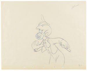 Lot #568 Lampwick production drawing from Pinocchio - Image 1